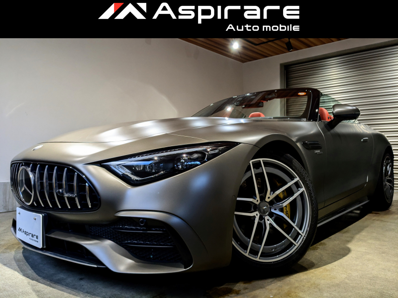 AMG SLクラス SL43　BSG搭載モデル　Mケア継承可　オプションカラー　AMGモンツァグレーマグノ　HUD　レーダーセーフティPKG　レッドレザー　シートベンチレーション　新車ワンオーナー