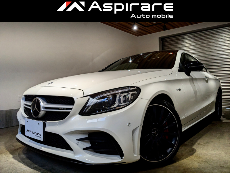 AMG Cクラス C43クーペ　4マチック　後期型　レザーエクスクルーシブ　 パノラマサンルーフ　レーダーセーフティPKG　ブルメスターサウンド　ヘッドアップディスプレイ　carplay