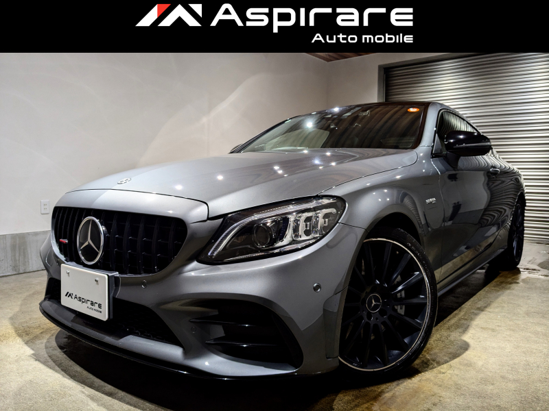 AMG Cクラス C43クーペ　 4マチック　後期モデル　 パノラマサンルーフ　レザーエクスクルーシブ　Burmesterサウンド　ブラックレザー　パナメリカーナグリル　ヘッドアップディスプレイ　エアバランスPKG