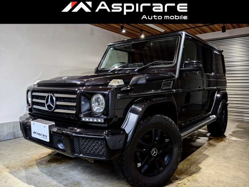 メルセデスベンツ Gクラス G350d　後期モデル　 ラグジュアリーPKG　レーダーPKG　ナビTV　CarPlay　サンルーフ　ブラックレザーシート　前後シートヒーター　ハーマンカードン　ブラックペイント18AW