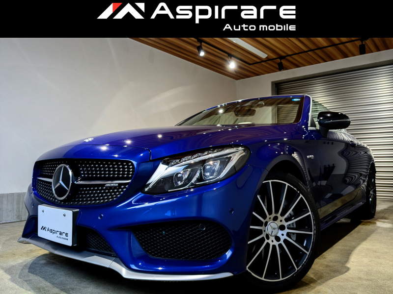 AMG Cクラス C43 4マチック カブリオレ　マキアートベージュレザーインテリア　レザーエクスクルーシブ　ブルメスターサウンドシステム　AMG19インチアルミホイル　レーダーセーフティーPKG