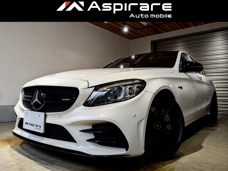 AMG Cクラス C43 4マチック　レザーエクスクルーシブパッケージ　パノラマサンルーフ　レッドレザーシート　CarPlay対応　TWS19インチ鍛造アルミホイール　KW車高調　ECU/CPC/TCUチューニング　Weisttecインテークシステム　HKSプラグ