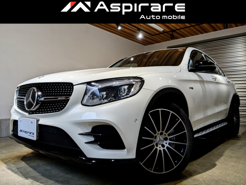AMG GLCクーペ GLC43 4マチック　レザーエクスクルーシブパッケージ　ブラックレザーシート　20インチアルミホイール　Burmesterサウンド　サンルーフ　エアバランスパッケージ　ナビTV　全方位カメラ