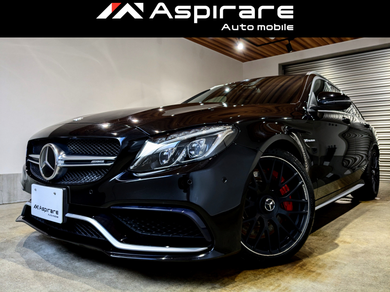 AMG Cクラス C63S ステーションワゴン　ブラック×レッドナッパレザー　AMGエグゾーストマフラー　パノラマサンルーフ　Burmester　レーダーセーフティー　HUD