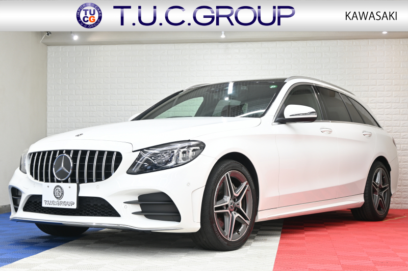 メルセデスベンツ Cクラス C200  4MATIC ｽﾃｰｼｮﾝﾜｺﾞﾝ AVG AMGﾗｲﾝ ﾚｻﾞｰEX&RSP　後期 BSG Meｺﾈ Pｽﾀ 赤革 ﾊﾟﾉﾗﾏR HDDﾅﾋﾞTV Carplay Bｶﾒﾗ AMGｴｱﾛ&18ｲﾝﾁAW LED　2年保証付