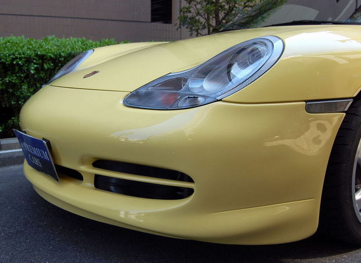 中古 ポルシェ 996 カレラ 純正ヘッドライト 左右 HID改造済み 中古