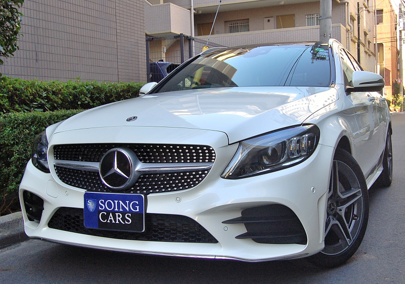 メルセデスベンツ Cクラス C200ステーションワゴン AMGライン 後期型 レザー EXC 赤革 パノラマサンルーフ 禁煙車