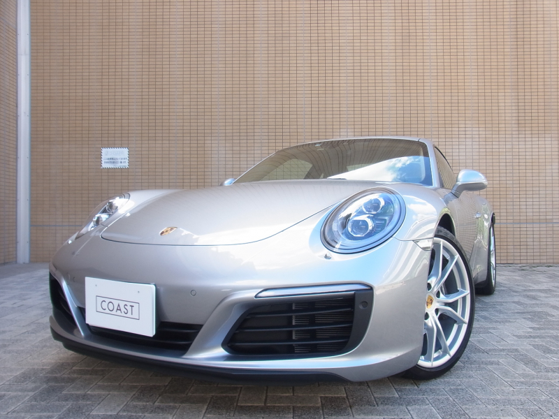 ポルシェ 911(Type991.2) Carrera  左H  正規D車 電動サンルーフ  ルクソールベージュ本革インテリア シートヒーター  電動格納ミラー BOSEサラウンド  純正ナビ Bカメラ ETC2.0