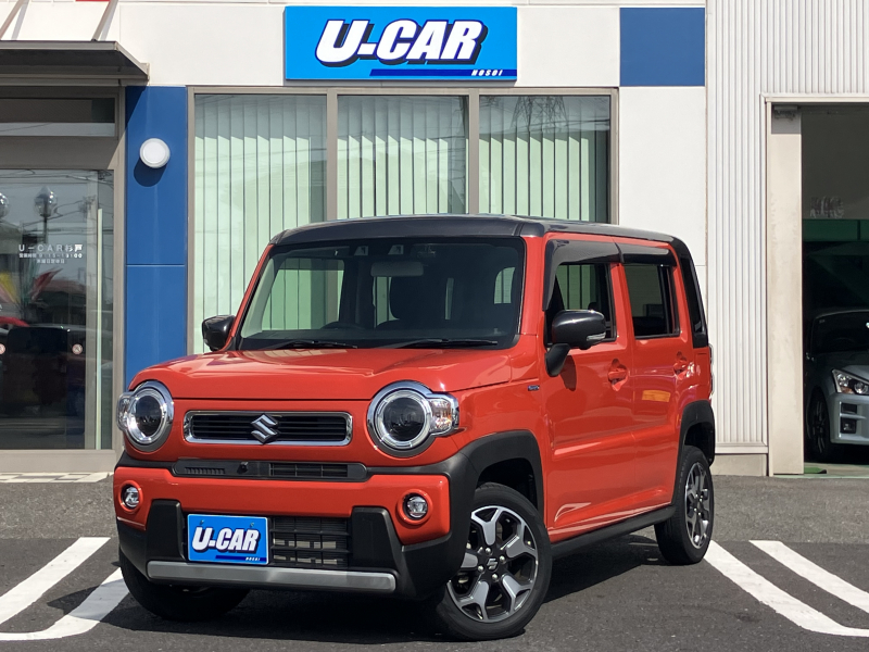 スズキ ハスラー ハイブリッドXターボ　全方位モニター付メモリーナビ装着車・ETC・ドラレコ・クルコン・パドルシフト・LEDライト・シートヒーター・衝突軽減ブレーキ・禁煙車