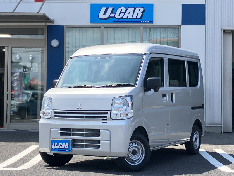 三菱 ミニキャブバン M　4WD　届出済未使用車・エアコン・パワーウインドゥ・キーレスエントリー・アイドリングストップ・衝突軽減ブレーキ・USB端子・パーキングセンサー