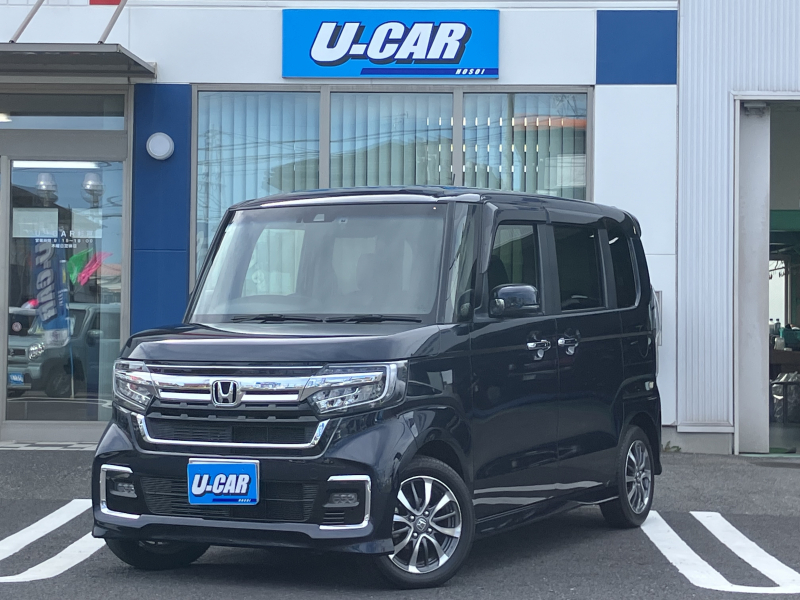 ホンダ N-BOX カスタムL　純正ナビ　バックカメラ　ETC　前後ドラレコ　パワスラ　クルコン　LEDライト　シートヒーター　ホンダセンシング　アルミホイール　禁煙車