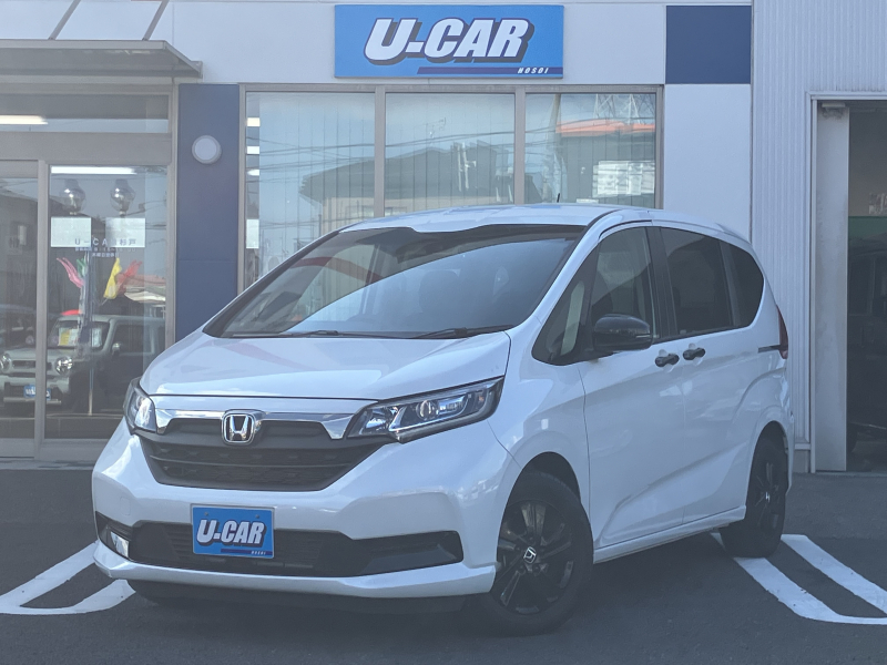 ホンダ フリード ハイブリッド・Gブラックスタイル　社外ナビ・バックカメラ・両側電動スライドドア・ETC・ドラレコ・クルコン・LED・シートヒーター・オートライト・禁煙車