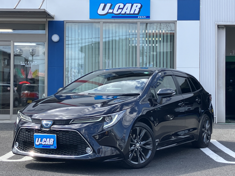 トヨタ カローラツーリング ハイブリッドW×B　純正ナビ・バックカメラ・ドライブレコーダー・シートヒーター・電動パーキング・オートライト、ハイビーム・ステアリングヒーター・ETC・禁煙車