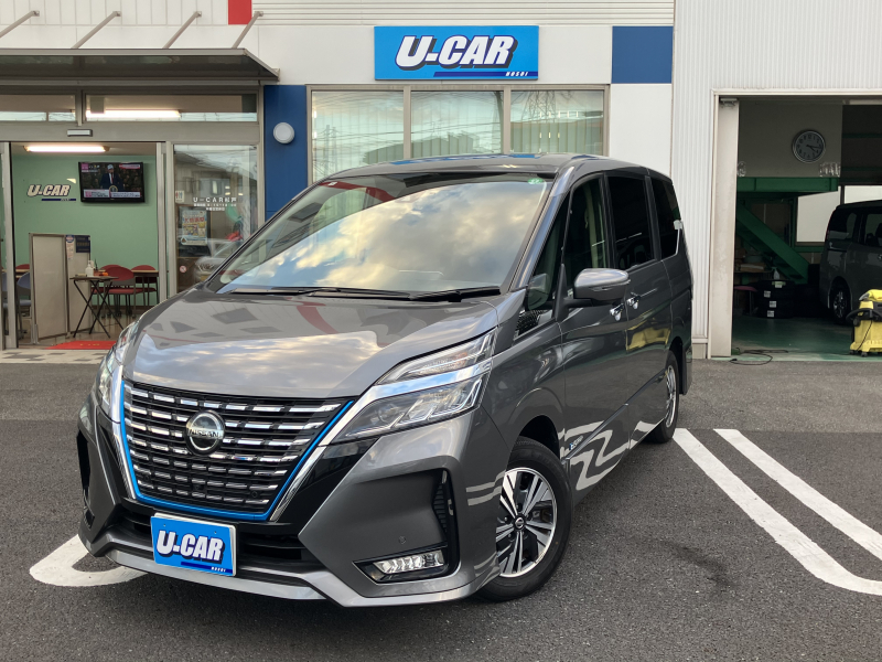 日産 セレナ e－パワー　ハイウェイスターV　ワンオーナー・純正ナビ・アラビュー・ETC・前後ドラレコ・両側パワスラ・プロパイロット・LEDライト・BSM・禁煙車