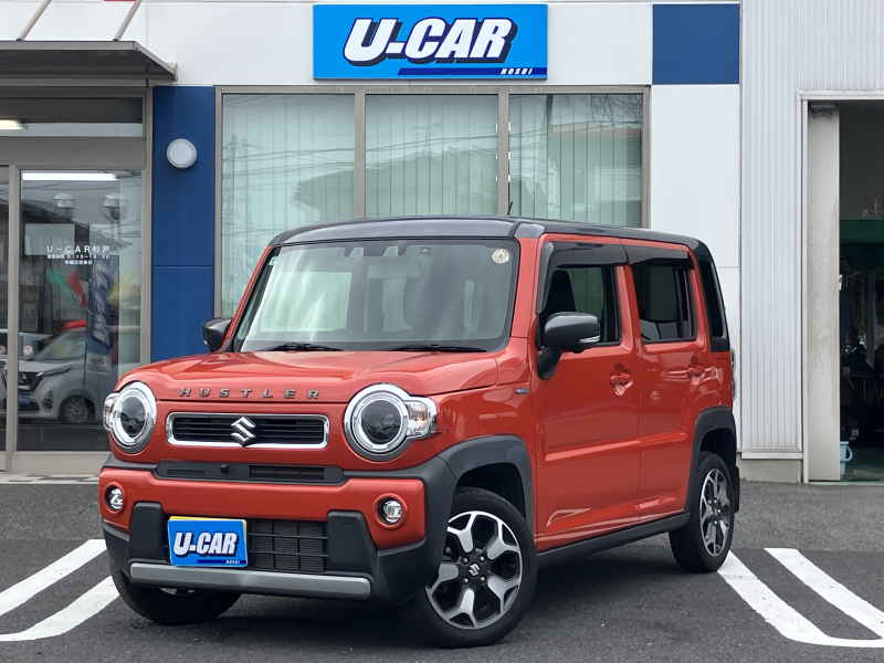 スズキ ハスラー ハイブリッドX 全方位モニター用カメラパッケージ　ワンオーナー・ナビ・全方位モニター・ナビ連動ドラレコ・衝突軽減ブレーキ・LEDライト・シートヒーター・禁煙車