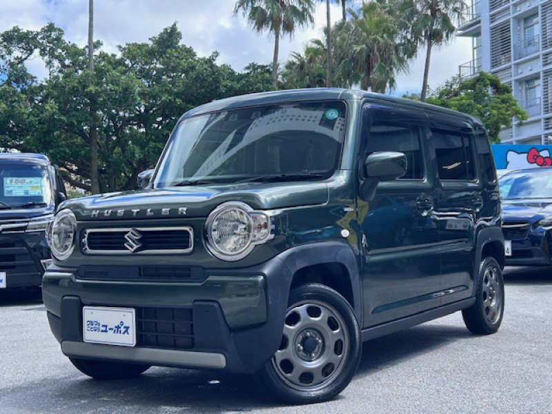 スズキ ハスラー ハイブリッドG　OP10年保証対象車　スズキレーダーブレーキ　Bluetooth付きナビ　前後ドライブレコーダー