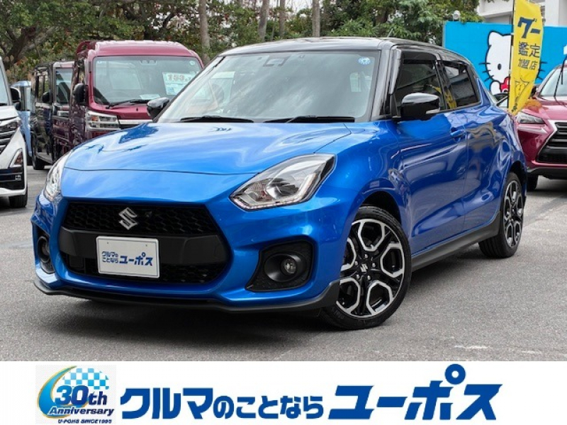 スズキ スイフトスポーツ カメラパッケージ装着車　OP10年保証対象車　6速MT　純正8インチナビ　全方位モニター　レーダーブレーキサポート　BSM