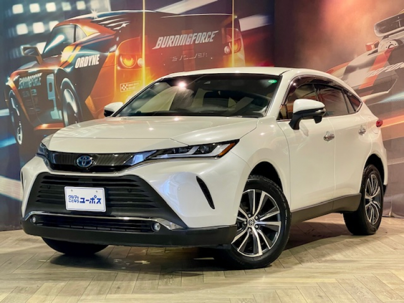 トヨタ ハリアー ハイブリッド G　OP10年保証対象車　ディスプレイオーディオ（ナビ／フルセグTV／Bluetooth／USB／AUX）　デジタルインナーミラー　パワーバックドア　電動パーキング　パワーシート　バックカメラ　ETC