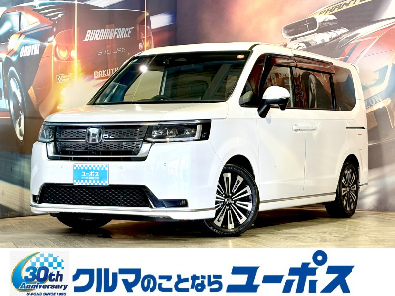 ホンダ ステップワゴン スパーダHV eHEVスパーダプレミアムライン　OP10年保証対象車　ドラレコ前後　ハーフレザーシート　パワーバックドア　360°カメラ　BSM