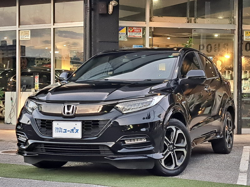ホンダ ヴェゼル ハイブリッドRS・ホンダセンシング　OP10年保証対象車　純正17インチアルミ　コーナーセンサー　ハーフレザーシート　ドラレコ　ETC