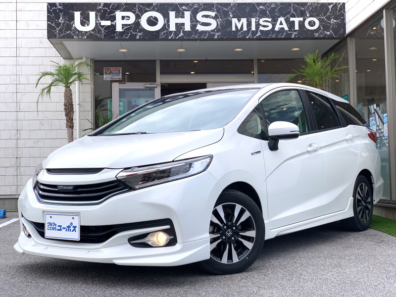 ホンダ シャトル ハイブリッドX スタイルエディション OP5年保証対象車両 無限グリル ハーフレザーシート ドライブレコーダー