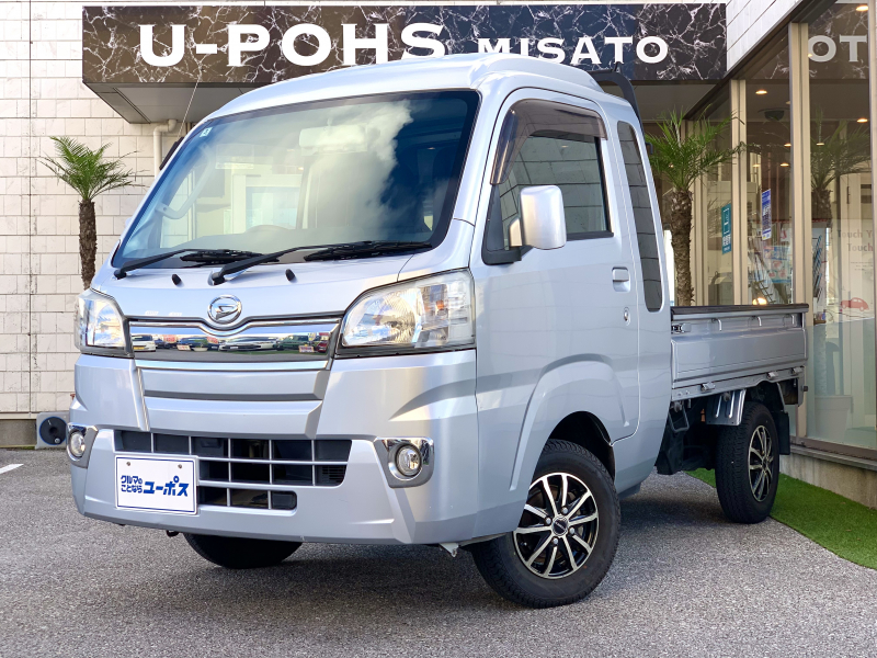 ダイハツ ハイゼットトラック ジャンボ　4WD　県内買取直販車両！！　レザー調シートカバー　荷台ライト　4WD　フォグライト　純正オーディオ
