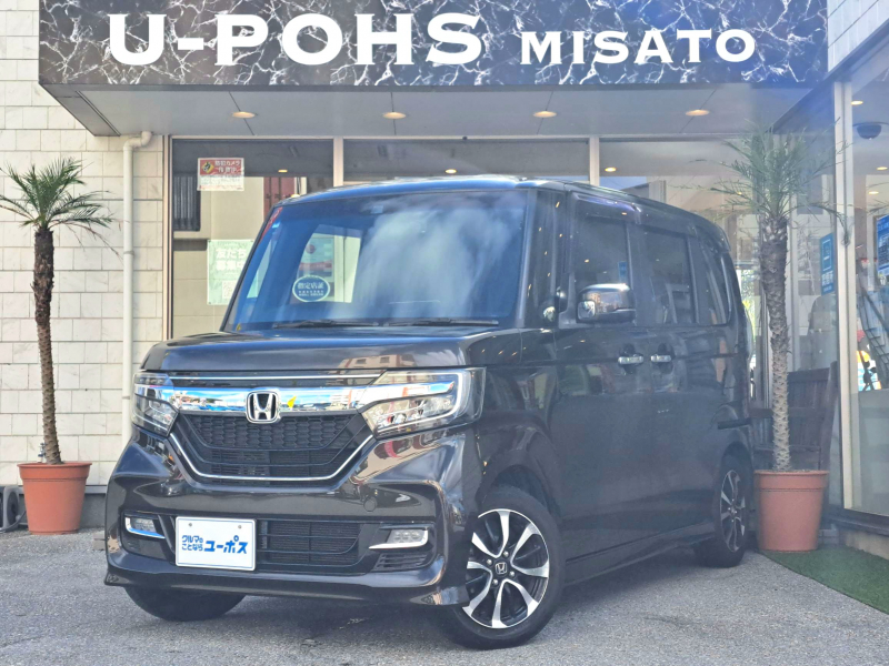ホンダ N-BOX カスタム　G・Lホンダセンシング　OP10年保証対象車　バックカメラ　社外ナビ　片側パワースライド　純正14インチアルミ　ETC