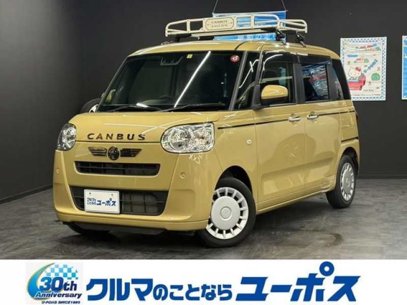 ダイハツ ムーブキャンバス セオリーX　両側パワースライドドア　ルーフキャリア　ETC車載器　コーナーセンサー　アイドリングストップ