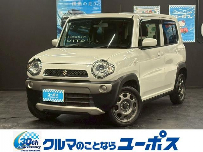 スズキ ハスラー G ターボ　県内買取直売車両！　社外SDナビ（CD／DVD／ワンセグ）　バックモニター　ETC　運転席・助手席シートヒーター　アイドリングストップ　キーレス／スマートキー　プッシュスタート　電動格納ミラー