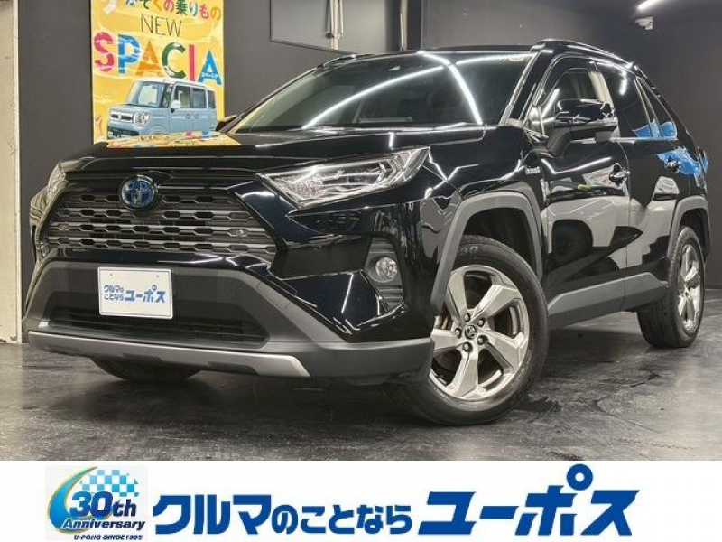 トヨタ RAV4 ハイブリッドG　4WD　純正SDナビ　バックモニター　運転席メモリーパワーシート　前席シートヒーター　パワーバックドア　オートマチックハイビーム　ステアリングヒーター　クリアランスソナー　ETC　BSM