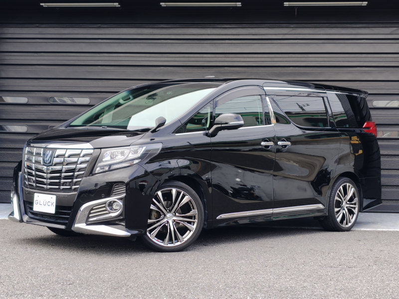 トヨタ アルファード 2.5S Cパッケージ  禁煙車 ツインサンルーフ セカンドシートキャプテンシート＆オットマン付 バックカメラ デュアルエアコン クルーズコントロール JBLサウンドシステム 後部モニター付 運転席メモリー付電動シート 前後ドラレコ