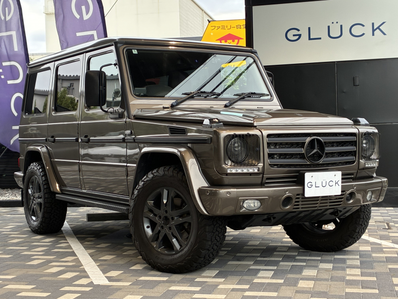 メルセデスベンツ Gクラス G350ブルーテック ロング 4WD　LUX-PKG　プロフェッショナルミラー　ブラックサイドステップ　ヒマラヤグレイ18インチAW　オールテレインタイヤ　ブラックグリル
