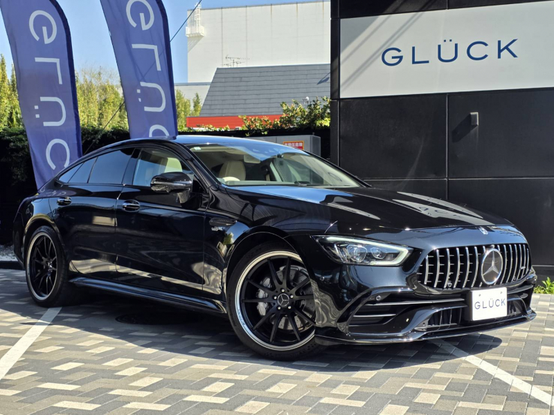 AMG GT 4ドアクーペ GT53 4マチックプラス 4WD       HUD Burmesterサウンドシステム サンルーフ アンビエントライト ワイドスクリーン・コックピット 360°カメラシステム 電動テールゲート 21インチAMGアルミホイール AMGダイナミックプラスパッケージ