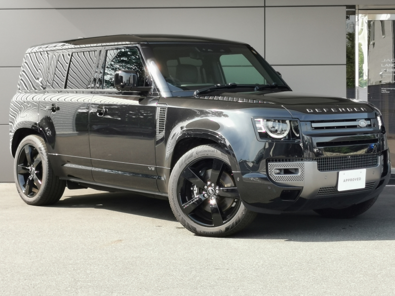 ランドローバー ディフェンダー 110 V8 5.0L P525 4WD スライディングパノラミックルーフ  電子制御エアサスペンション メリディアンサラウンドサウンド エアコンディショニングシート クーラーボックス クリアサイトリアビューミラー リアシートヒーター アダプティブクルーズコントロール  アンビエントライト メモリーシート  ステアリングヒーター
