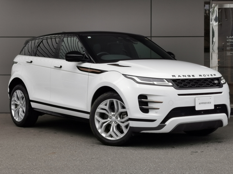 ランドローバー レンジローバー EVOQUE Rダイナミック S 2.0L P250 4WD　1オーナー フロントシートヒーター ステアリングホイールヒーター 20インチアルミホイール ブラックコントラストルーフ ワイヤレス充電 プライバシーガラス パワーテールゲート プレミアムLEDヘッドライト