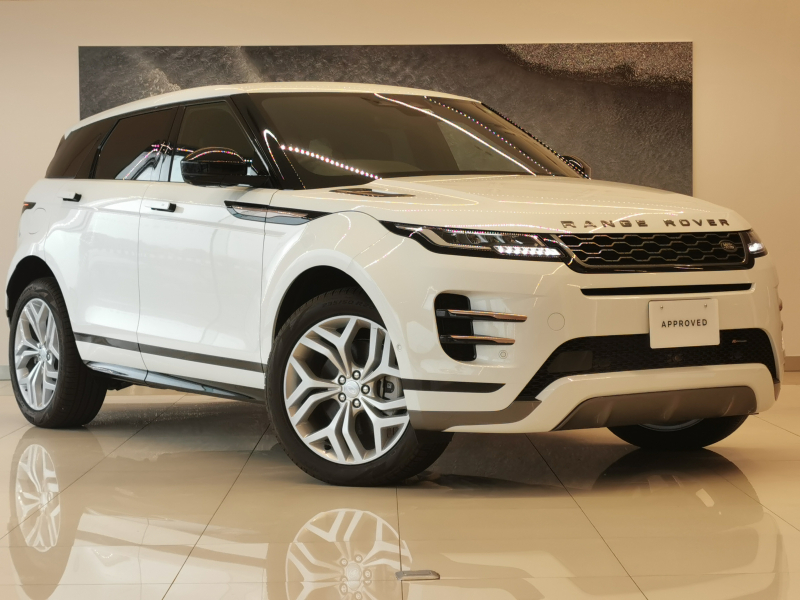 ランドローバー レンジローバー EVOQUE R-DynamicS1.5L P300e PHEV ステアリングヒーター パドルシフト 運転席12Way電動シート 助手席10Way電動シート フロントシートヒーター  パワーテールゲート ステアリングヒーター パドルシフト 20インチstyle5079 タッチプロデュオ 電動コラム