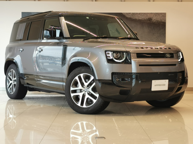 ランドローバー ディフェンダー 110X-DYNAMIC SEイースナーED3.0L D300 電子エアサス ブラックパック 寒冷地仕様 20インチStyle 509512Way電動フロントシート ヘッドアップディスプレイ ETC  ブラックエクステリアパック ブラックコントラストルーフ ルーフレール ステアリングヒーター