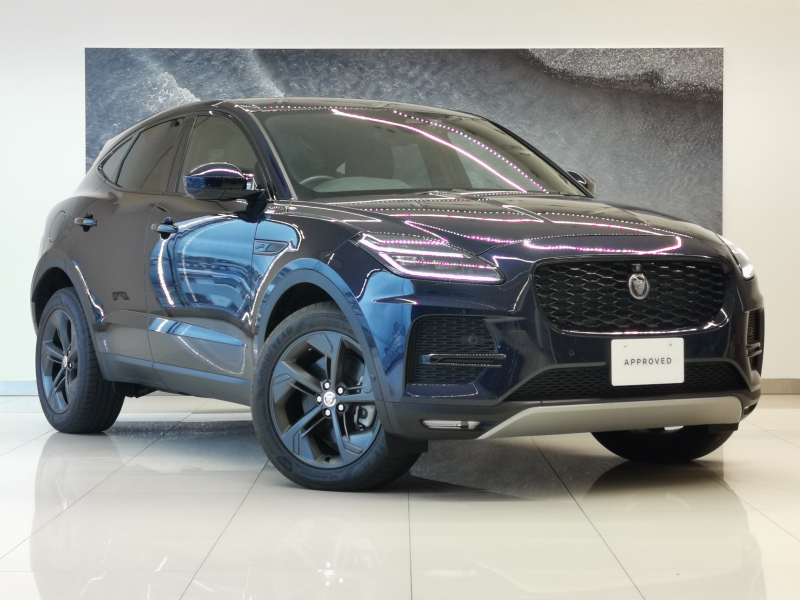 ジャガー E-PACE S2.0L P200 キャラウェイグレインレザーシート ブラックエクステリアパック 禁煙車 14Way電動フロントシート フロントシートヒーター シートメモリー 電動コルチ  pivi Pro 19インチAW style5049 サンダーグレイ 360度サラウンドカメラ ポルトフィーノブルー  スペアキー