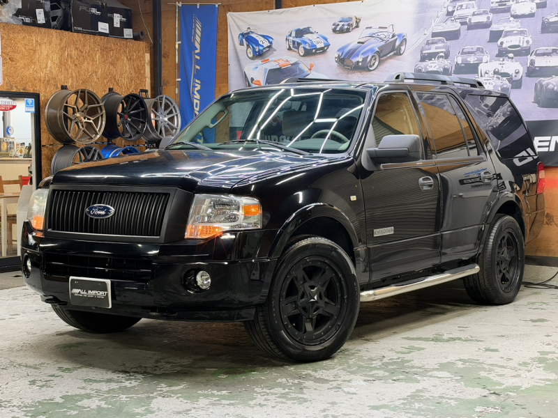 フォード エクスペディション XLT　5.4L　4WD　ブルーフレーム物　ベンチシート　KMC20　マグナフローマフラー　アルパインナビ　1ナンバー