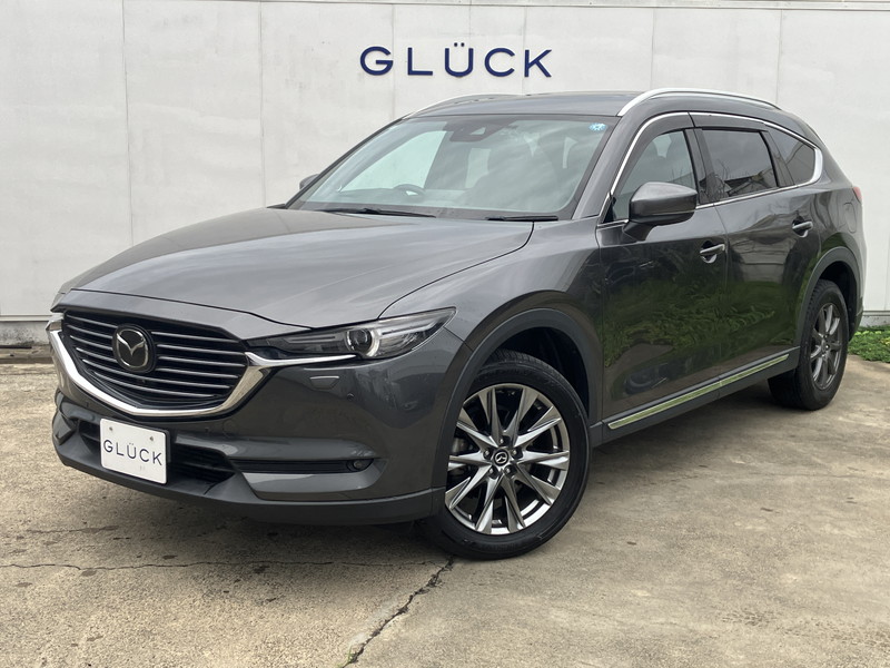 マツダ CX-8 2.2ディーゼルターボXD Lパッケージ 4WD/禁煙車/サンルーフ/茶革シート/純正ナビ/全周囲カメラ/ブラインドスポットモニター/アダプティブクルーズ/ヘッドアップディスプレイ/パワーシート/シートヒーター/