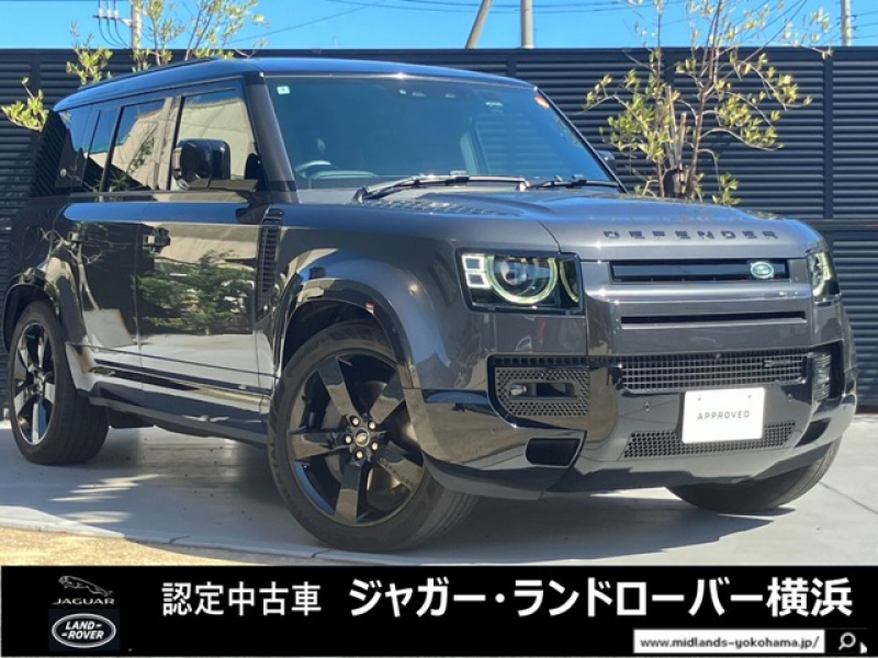 ランドローバー ディフェンダー 110アーバナイト'22 4WD 1オーナー 限定100台 7人乗り ヒータークーラーシート サンルーフ 急速クーラーボックス 22インチスタイル5098ホイール エアサスペンション クリアサイトインテリアリアビューミラー ステアリングヒーター