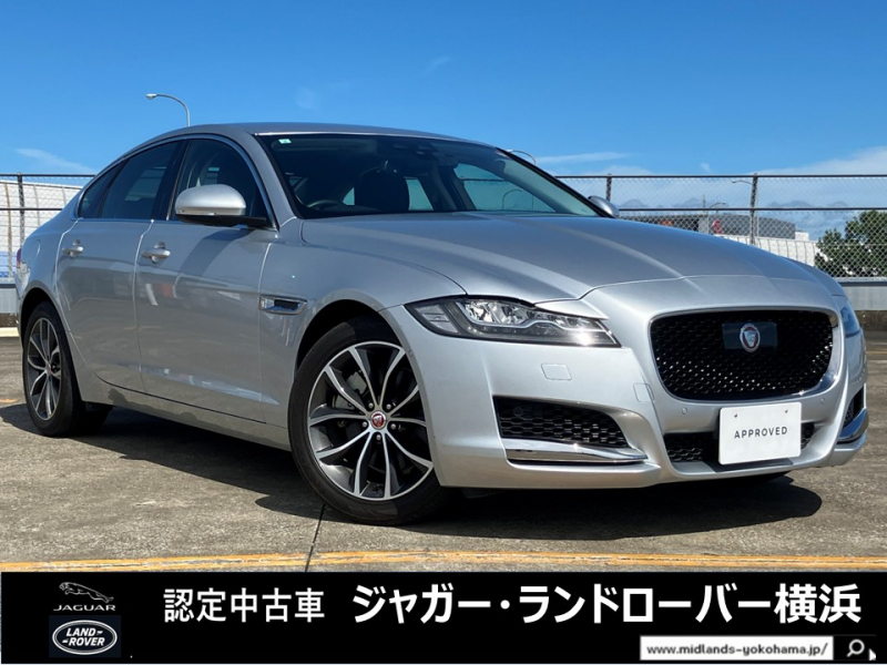 ジャガー XF プレステージ2.0L P250　18インチアルミホイール LEDヘッドライト シートヒーター 禁煙車 ステアリングヒーター MERIDIAN 電動リアゲート 電動コラム Bluetooth 全周囲コーナーセンサー コールドクライメートパック 電動シートメモリー機能付 ACC 液晶メーター