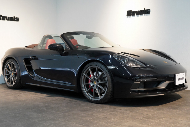ポルシェ 718 ボクスター GTS 4.0 PDK ツートーンレザーインテリア PDLS+LEDヘッドライト ジェットブラック
