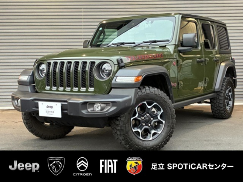 ジープ ラングラー アンリミテッド ルビコン リミテッドED with サンライダー FLIP TOP for Hardtop 4WD　限定250台　フリップトップ　黒革シート　4WD　純正ナビテレビ付き　フロント・リア・サイドカメラ搭載　シートヒーター　ステップ標準　ETC2.0　アルパインスピーカー　認定中古車