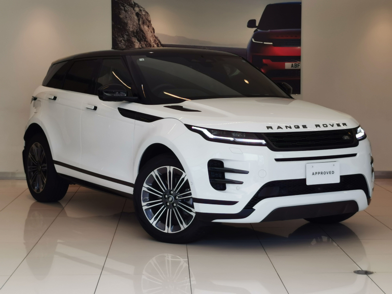 ランドローバー レンジローバー EVOQUE ダイナミックSE 2.0L D200 AWD 1オーナー 黒革シート 全席シートヒーター MERIDIANサウンド ブラックコントラストルーフ 20インチアルミホイール ワイヤレスデバイスチャージング ステアリングヒーター インタラクティブドライバーディスプレイ コールドクライメートパック