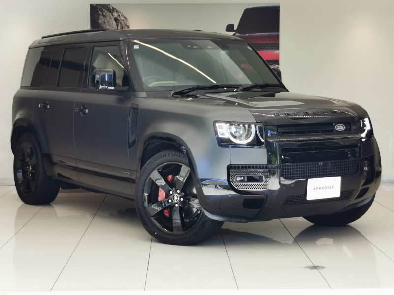 ランドローバー ディフェンダー 110 X 3.0L D350 AWD 1オーナー 茶革シート サンルーフ フロントシートヒーター＆クーラー リアシートヒーター ヘッドアップディスプレイ 22インチアルミホイール サテンプロテクションフィルム ブラックエクステリアパック ステアリングヒーター