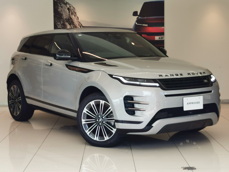 ランドローバー レンジローバー EVOQUE ダイナミックSE 2.0L D200 AWD 登録済未使用車 黒革シート サンルーフ MERIDIANサウンド クリアサイトインテリアリアビューミラー ワイヤレスデバイスチャージング プレミアムLEDヘッドライト インタラクティブドライバーディスプレイ ACC