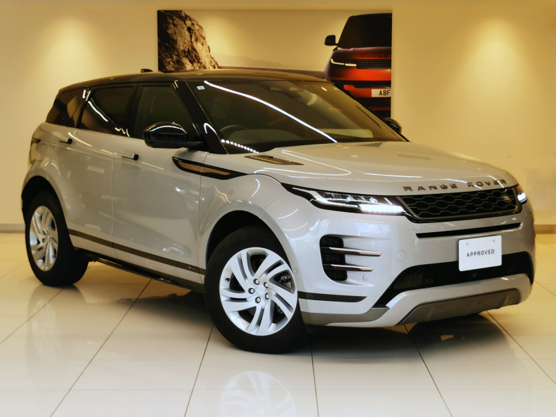 ランドローバー レンジローバー EVOQUE RダイナミックS 2.0L P250 AWD 1オーナー 黒革シート フロントシートヒーター クリアサイトインテリアリアビューミラー 18インチアルミホイール ACC LEDヘッドライト ブラックコントラストルーフ