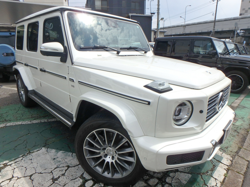 メルセデスベンツ Gクラス G550 AMGライン　ラグジュアリーPKG　アダプティブダンピングシステム　新車ワンオーナー車　ダイヤモンドホワイト