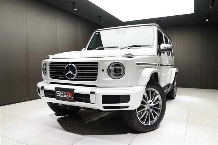 メルセデスベンツ Gクラス 2021年ﾓﾃﾞﾙ G350d AMGﾗｲﾝ ｱﾀﾞﾌﾟﾃｨﾌﾞﾀﾞﾝﾋﾟﾝｸﾞｼｽﾃﾑ ﾗｸﾞｼﾞｭｱﾘｰPKG RHD ﾎﾟｰﾗｰﾎﾜｲﾄ